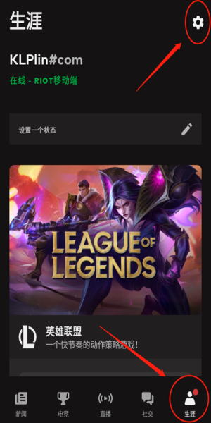 riot  mobile怎么设置中文