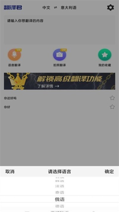 小语种翻译app