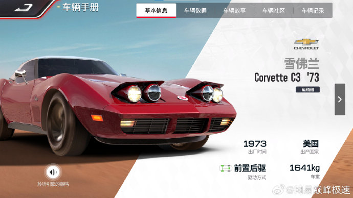 巅峰极速雪佛兰 Corvette C3 