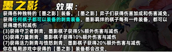 《金铲铲之战》S11墨之影羁绊效果怎么样_《金铲铲之战》S11墨之影羁绊效果分享