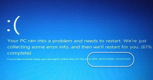 win10蓝屏dpc  watchdog  violation