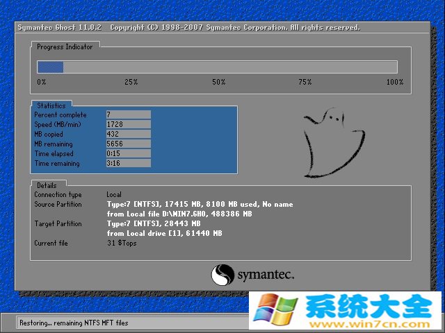 电脑公司 Ghost  Win7 32位旗舰版 v2017.10  已激活