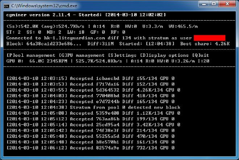 cgminer挖矿软件怎么使用？cgminer挖矿软件使用教程